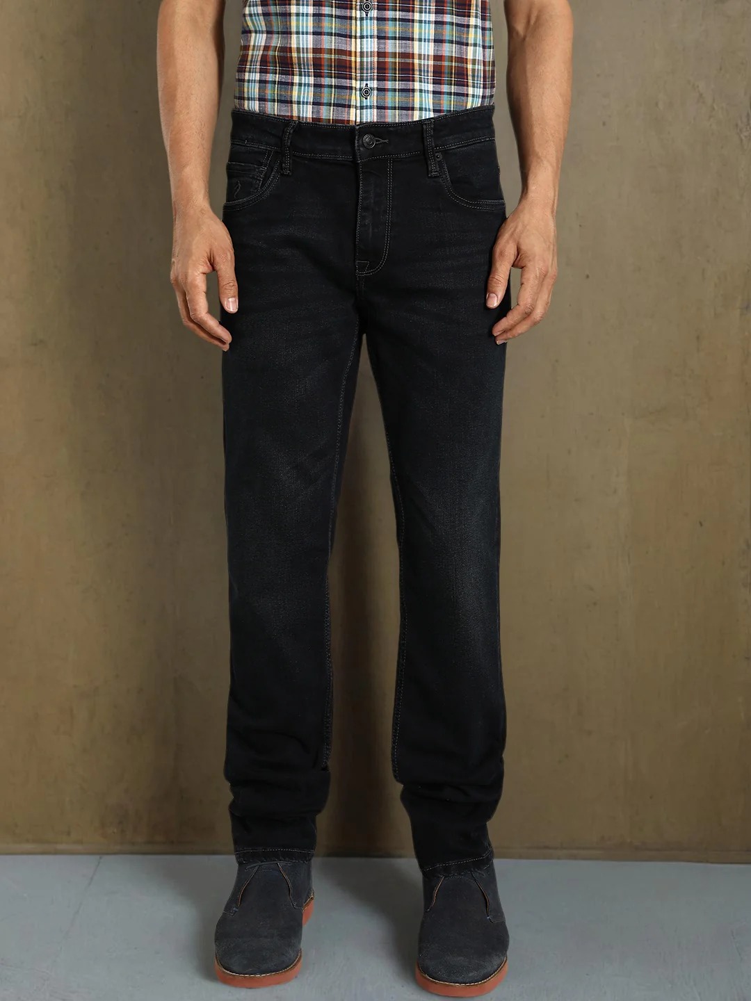 Indian Terrain Men Dark Blue Jeans